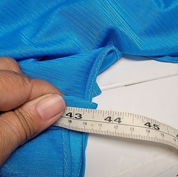 𝅺vintage blue silky lace detail nightgown night dress - Picture 8 of 8